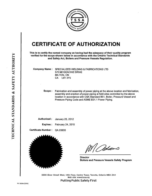 TSSA_certification_B31_1