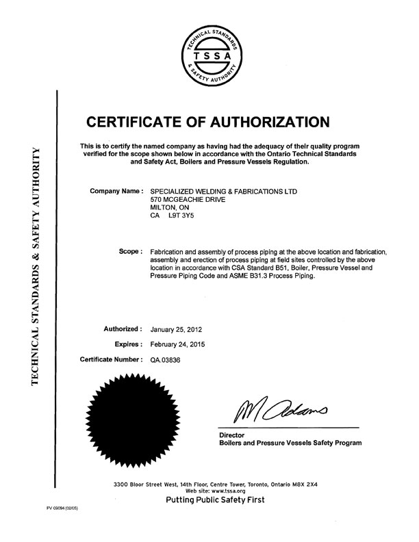 TSSA_certification_B31_3
